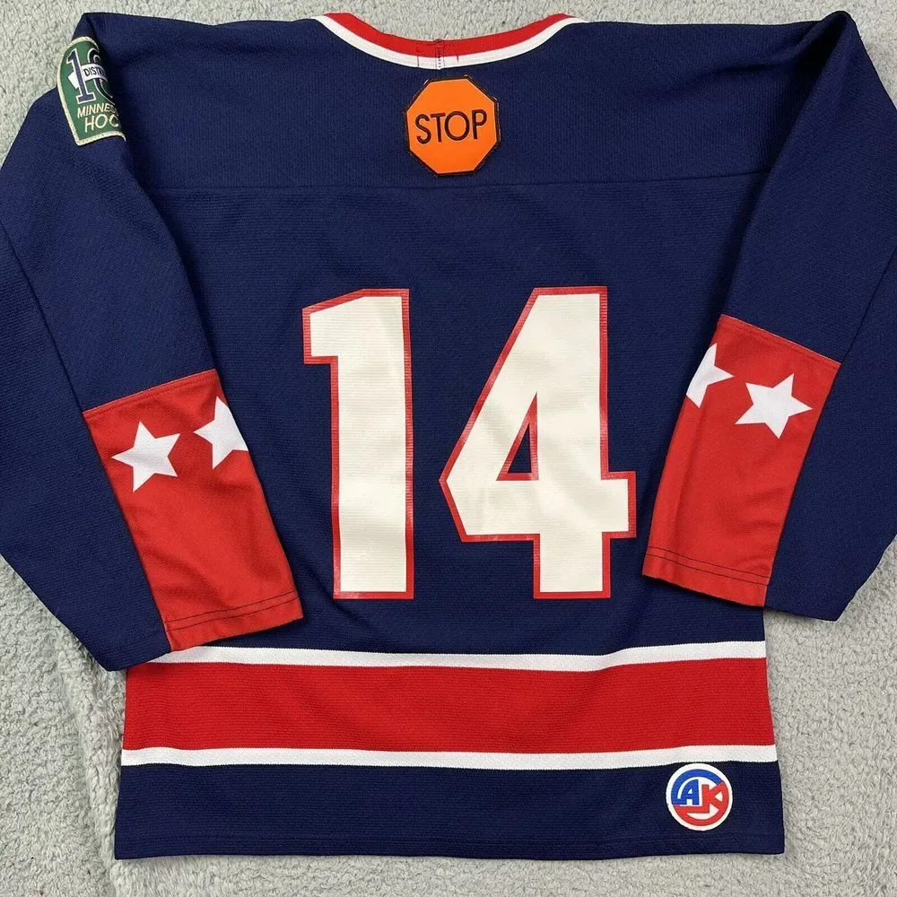 St Francis Saints Hockey Jersey Minnesota High School MN Athletic Knit‎ Sz Small